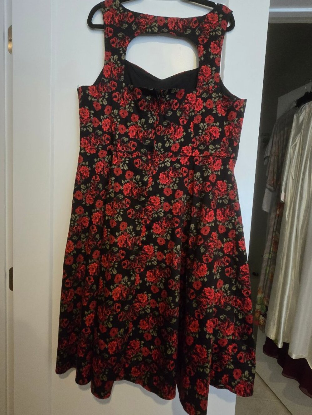 Torrid Retro Plus size Floral Dress with Cutout Back 20